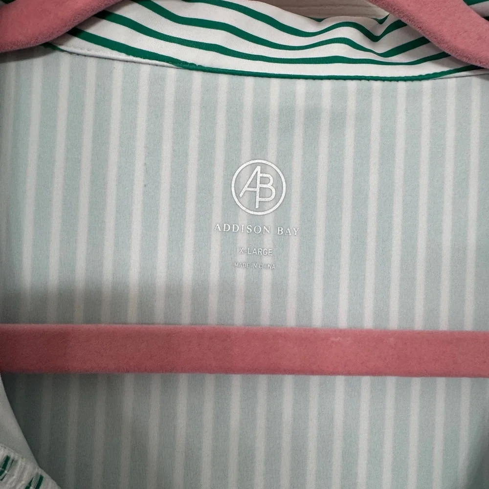 Addison Bay Green and White Striped Active Dress XL (fits like medium) - Picture 4 of 5